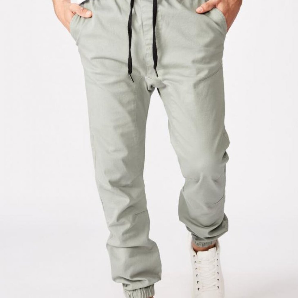 Sz 34 CottonOn Drake Cuffed Jogger Pants in Black